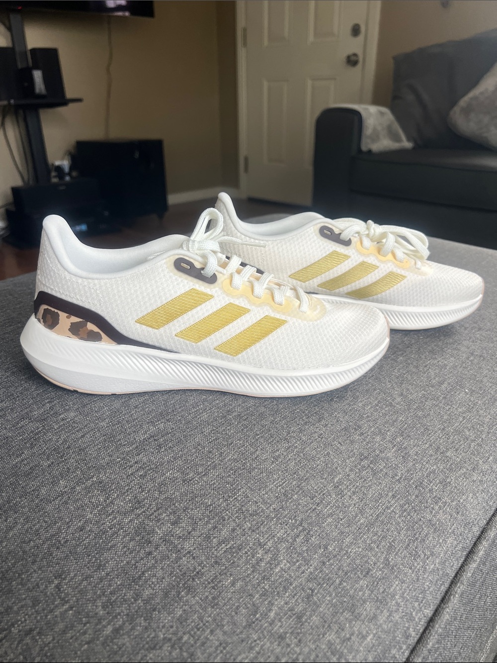 adidas Women’s White and Gold